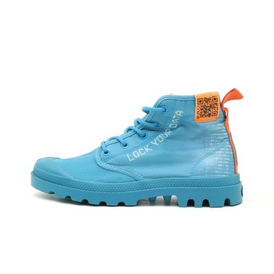 Palladium Damen Lock Your Data Schnürboots Blau/Orange Paladium Boots EU 36