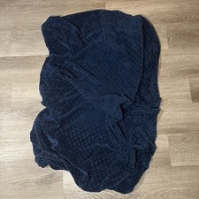 Boutique style Baby Crib Sheets, 28 x 52 Inch Navy Blue Minky Dot Fitted Crib