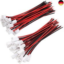 YIXISI 25 Paar JST-XH 2,54mm 2-Pin Stecker Männlich Weiblichen mit 10cm 22 AWG