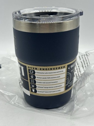 YETI Rambler 16 oz Stackable Cup Navy Rare Limited Edition - Picture 4 of 6