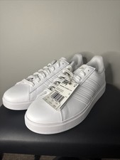 Size 10 - Adidas Grand Court Triple White