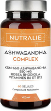 Ashwagandha KSM-66 Withanolides Rhodiola Rosea - Vit B6 B12 Ashwagandha Bio-Disp