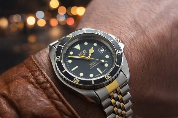 Heuer Professional 200m 980.021, monnin case 944, vintage 80s diver watch