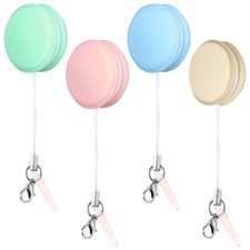 STOBOK 4pcs Macaron Keychain Screen Cleaners for Eyeglass  Phone