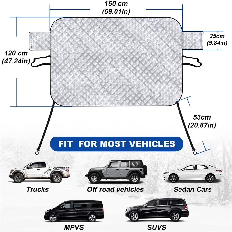 Parabrisas de coche para Volvo V90 V40 cubierta de nieve protector contra heladas delantero invierno parasol Foto 2 de 4