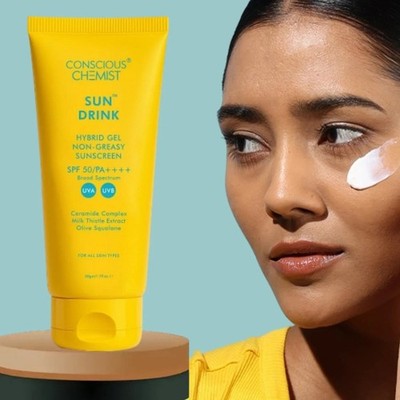 Conscious Chemist Non Greasy Sunscreen SPF 50 PA++++ All Skin Type - 50 gm