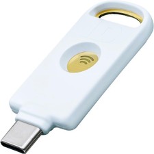 Identiv uTrust FIDO2 NFC Security Key USB-C FIDO2, U2F, WebAuthn White