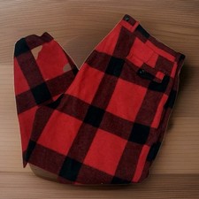 Vintage 50s Woolrich Wool Pants Men  s 40 x32 Hunting Buffalo Red Plaid Outdoors