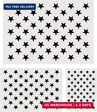 50-Star American Flag Stencil Set, 3 Sizes Reusable Easy-to-Use
