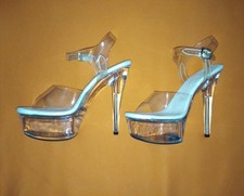 1x Sexy Nude High Heels Pumps Gr. 39