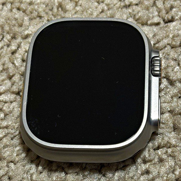 Apple Watch Ultra 49mm Titanium Case Silver Body/Case Only For Parts