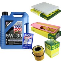 Mann Inspektionspaket 5L Liqui Moly Longtime 5W-30 FüR Ford KA 1.3 Tdci