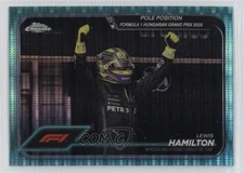 2024 Chrome Formula 1 Pole Position Aqua Sonar Refractor /150 Lewis Hamilton