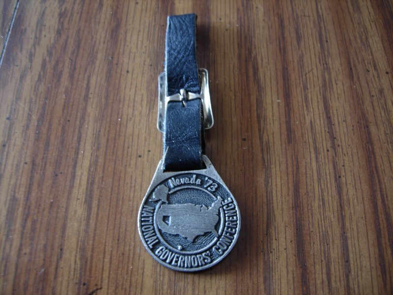 1973 Lake Tahoe Key Fob Nevada '73 National Governors' Conference/Lake Tahoe Nev