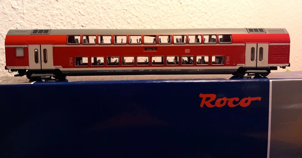 Roco 74150B, AC Doppelstockwagen, DB AG, Beleuchtung, Neuheit 2022, neuwertig