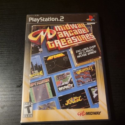 Midway Arcade Treasures - Sony PlayStation 2 UNTESTED CIB Damaged Case Art