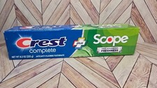 Crest Complete + Scope Pro Advanced Anticavity Toothpaste 8.2oz Exp 7/28 NEW 1.21 per gallon