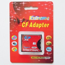SD SDHC SDXC  Compact Flash CF Type I Memory Card Adapter Converter-ONLY