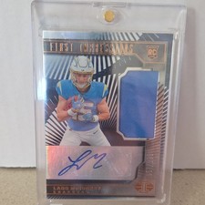 Panini Illusions First Impressions Rookie Auto Trophy Bronze Ladd McConkey Char…