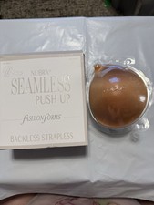 NuBra Adhesive Bra Tan D Cup Backless Strapless Seamless Push Up Bra SEALED