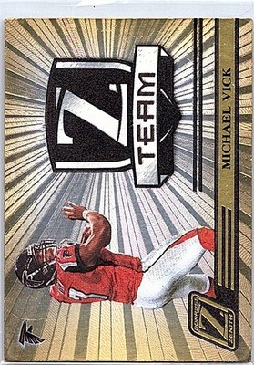 2005 Donruss Zenith #TZ-3 Michael Vick Team Zenith Gold #/100