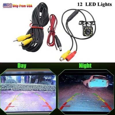 12LED Wide Angle Car Rearview Camera, Reversing Camera, Night Vision Waterproof