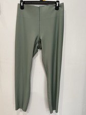 Authentic AVIA Bonded Shine Leggings Women  s Size Large Black Lapis New