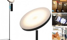 Upgraded Floor Lamp, 30W/2600LM Super Bright Floor Lamp with Remote Matte Black
