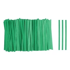 1000pcs Bag Twist Ties 3.5" Reusable Kraft Paper Twist Tie for Bread Green