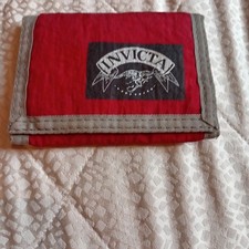 Portafoglio Invicta  Rosso anni 90 a Strappo Vintage 