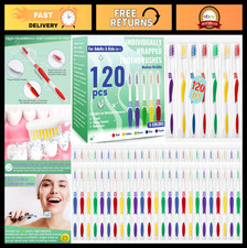 120 Pcs Disposable Travel Toothbrushes, Soft Bristle, Individually Wrapped, Idea
