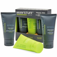 Mens Grooming Kit Gift Set Vitamin C Face Wash Moisturiser Skin Body Fathers Day