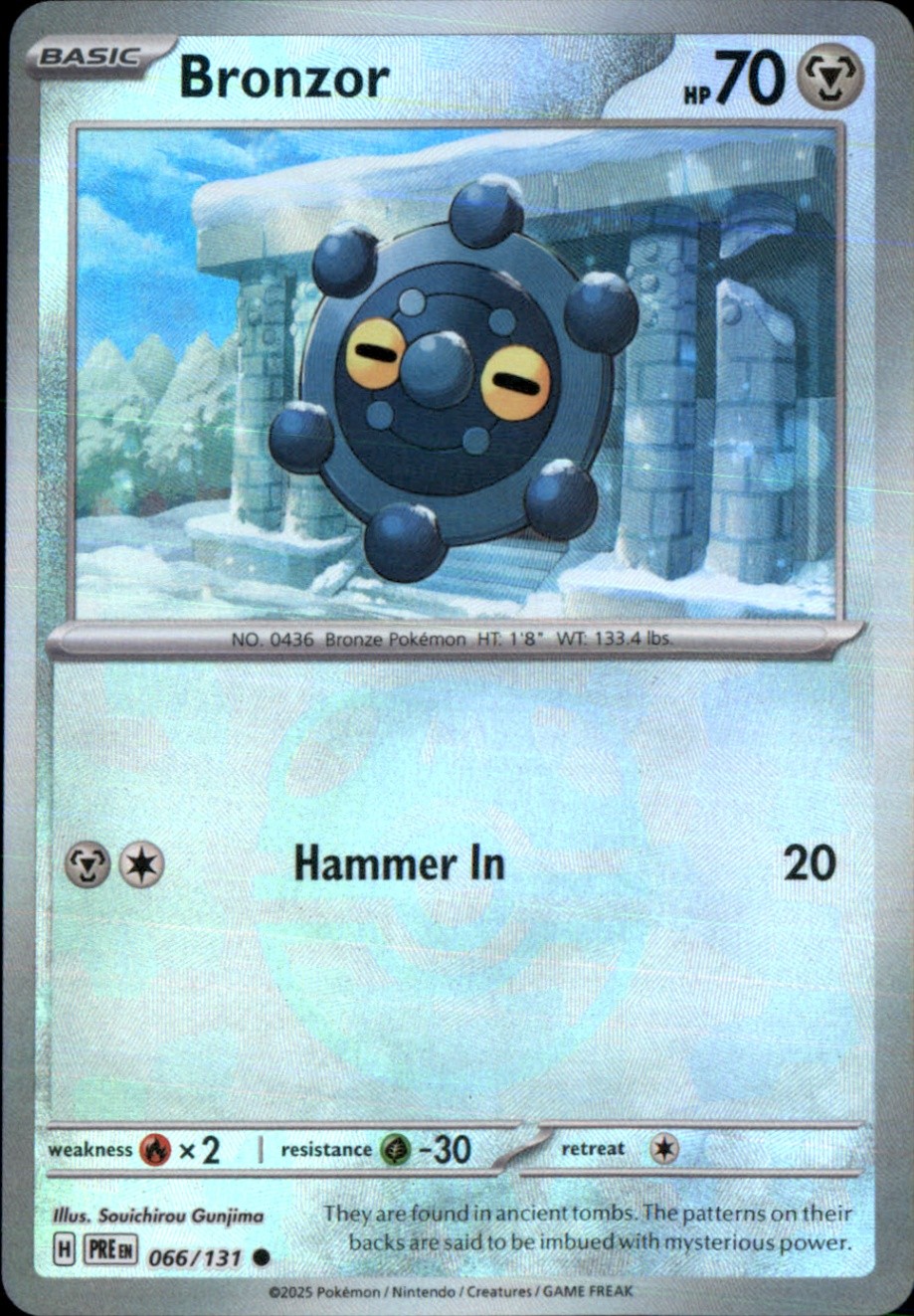 Bronzor (Master Ball Pattern) Holo Common SV: Prismatic Evolutions 066/131 NM
