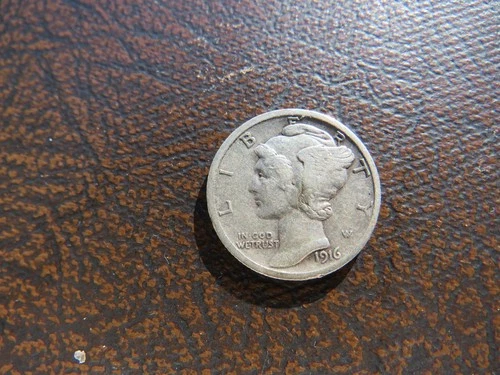 1916 S Mercury Dime. XF