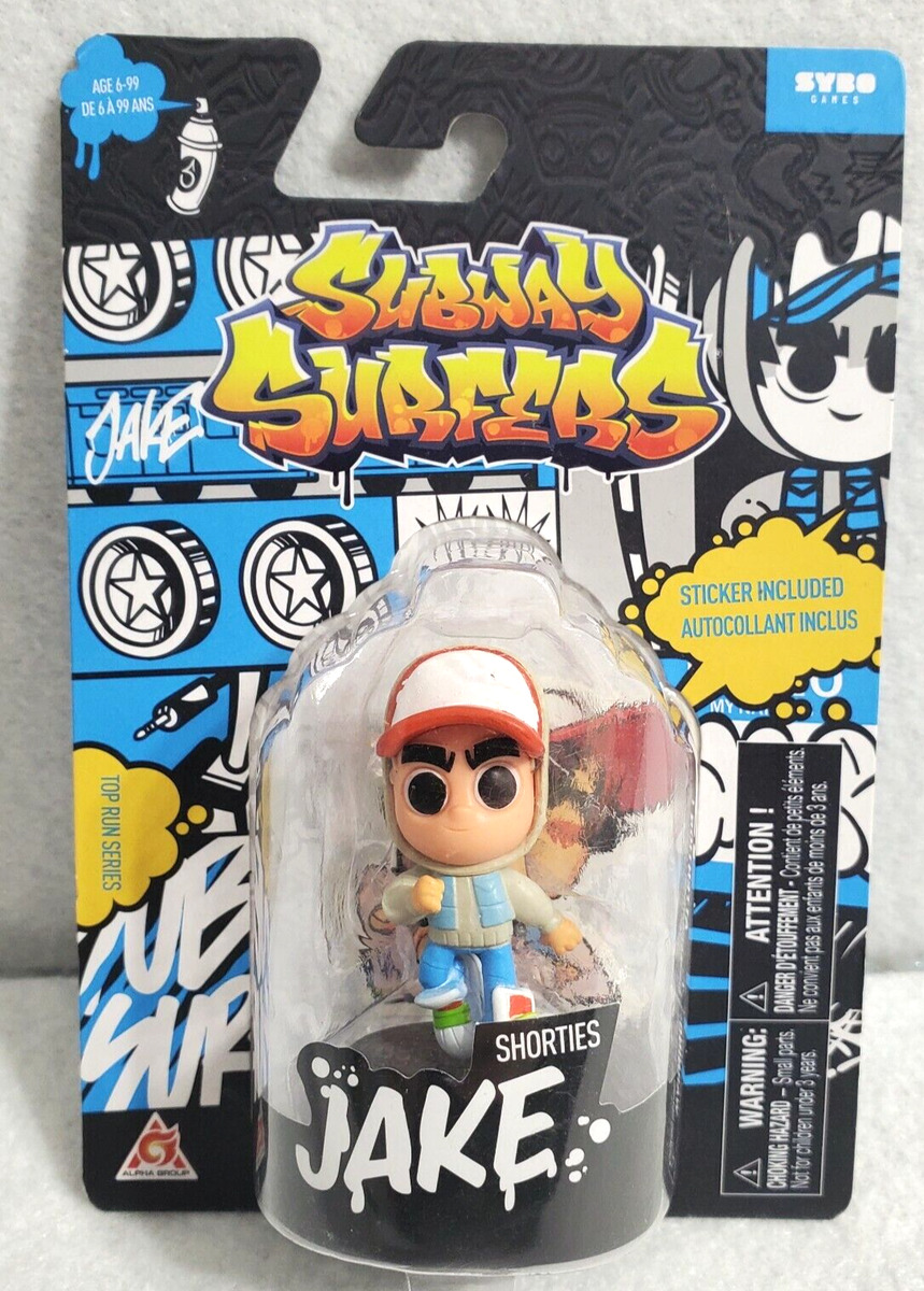 SUBWAY SURFERS SHORTIES RUNNING JAKE FIGURE WITH STICKER