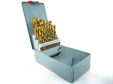 29Pc HSS Tin Coated Drill Bit Set 135 Degree Split Point