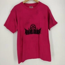 Y2K Vintage Thy Art Is Murder Homemade Spray Painted Logo Pentagram On Back Tee