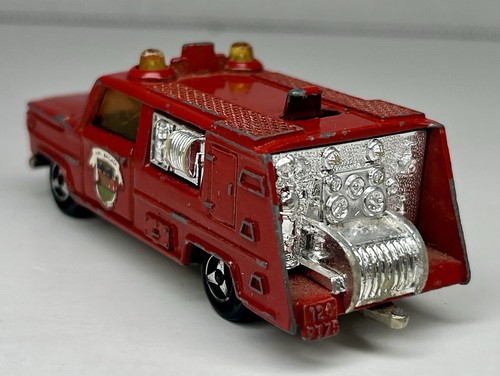 Vintage 70’s Majorette Fire Brigade Fire Truck 1/80 Scale Mint Diecast No Ladder - Picture 7 of 11