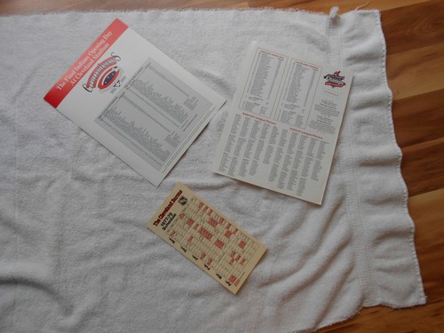 CLEVELAND INDIANS CLEVELAND STADIO EPHEMERA CAPO CARTA WAHOO ORARI ECC. - Foto 2 di 4