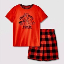 New Cat  Jack boy/ girl 2pc 'Monster' Short Sleeve Crew Halloween Pajama Set
