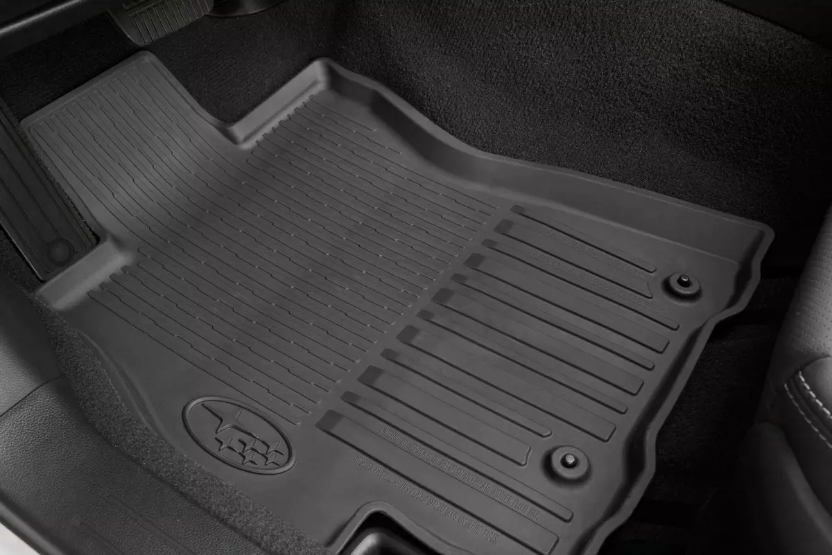 2018 2023 Subaru Crosstrek All Weather Floor Mats Black Rubber OEM J501SFL110