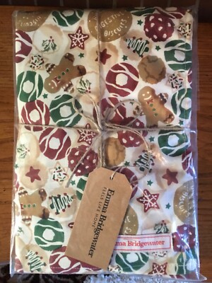Emma Bridgewater Weihnachtskekse Doppel Ofenhandschuhe und Geschirrtuch Set