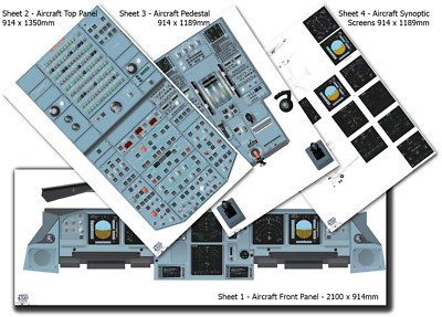 Airbus A320 NEO Family Cockpit Training Poster - Full Size
