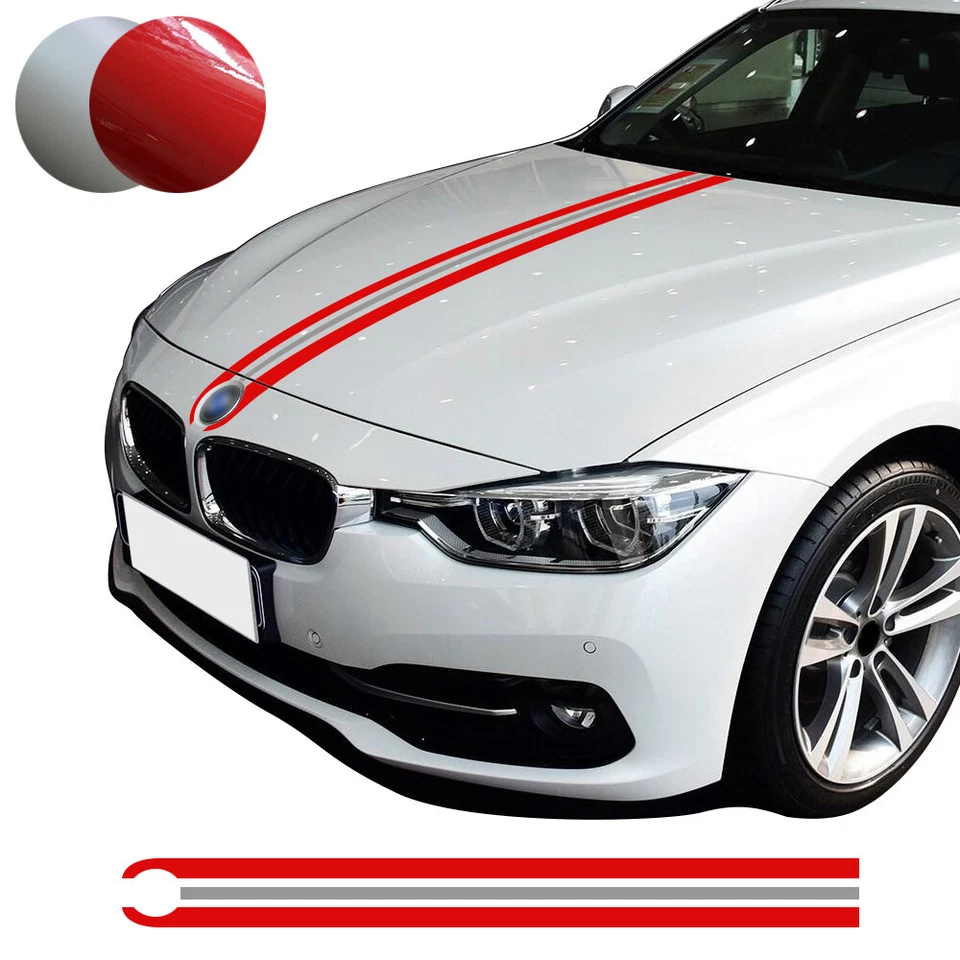 Calcomanías adhesivas para capó de coche rayas capó para BMW 1 2 3 5 7 M3 M4 M5 Z serie X Foto 3 de 4