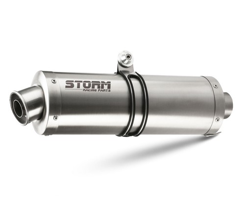 Scarico Storm Oval acciaio inox per Yamaha Tenere 700 World raid 2022 2024 - Foto 2 di 4