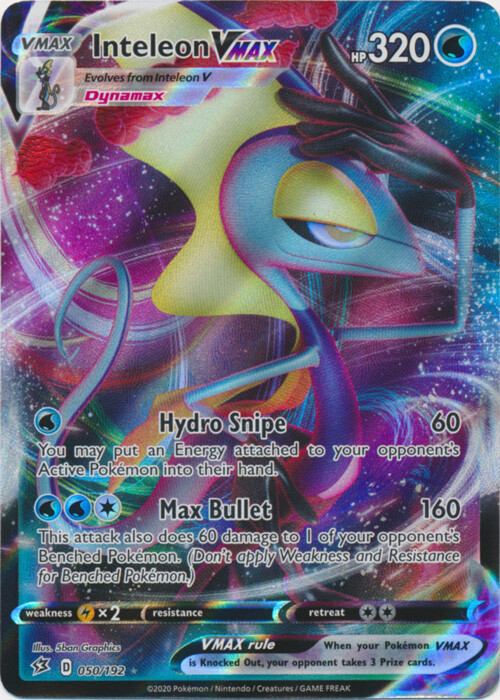 Inteleon VMAX - 050/192 Ultra Rare Rebel Clash NM Pokemon TCG | eBay