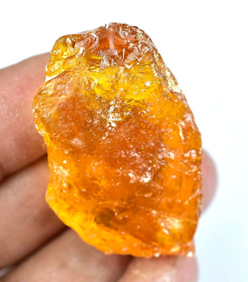 52.50 CT Natürlich Baltisch Karamellbonbon Ei Eigelb Bernstein Facettiert Grobem