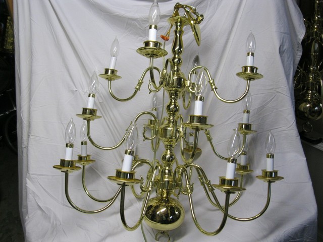 brass dining chandelier