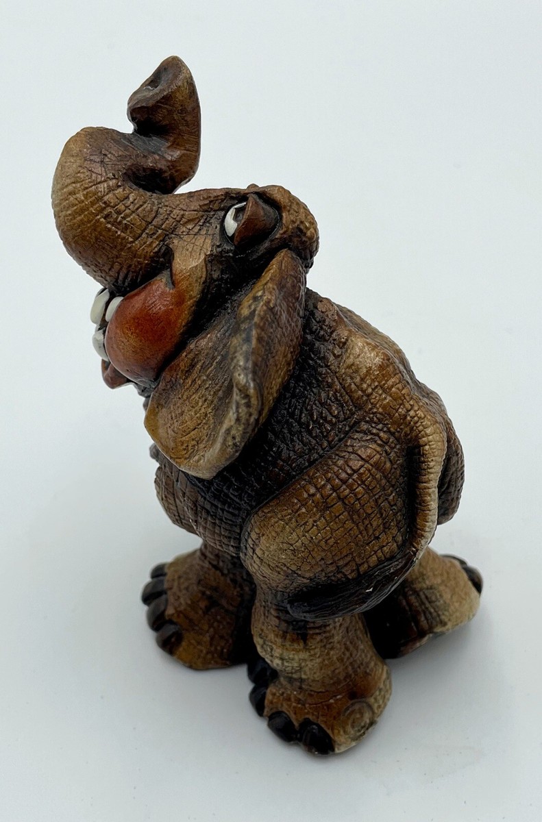 Artist John Raya Elephant Smiling Beasties of the Kingdom Figurine