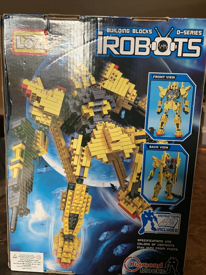 LOZ 3D Building Blocks iRobots Toy 9353 595 pcs Ages 9+ D Series Diamond Blocks - Image 2 of 3